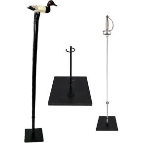 حامل العصا، وحامل عرض السيف، وقاعدة عرض القطع الأثرية، وحامل عصا المشي للعصا، وعصي المشي، والسيوف، والمصنوعات اليدوية. تحتوي على قاعدة فولاذية صلبة مرجحة للغاية. in Kuwait