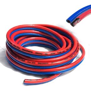 RSBFER خرطوم أكسجين أسيتيلين مزدوج 8 مم، خرطوم لحام وقطع عالي الضغط مقاوم للهب، هيكل من 5 طبقات من PVC، مرن ومقاوم للبرد، 5 متر in Kuwait