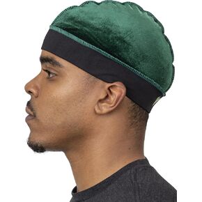 قبعة Veeta Superior Wave - نسيج مخملي ناعم | الحد الأقصى لغطاء موجة الضغط | عصابة رأس مرنة ناعمة | بطانة بوليستر حريري in Kuwait