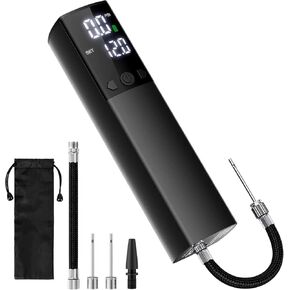 مضخة كرة كهربائية، مضخة هواء ذكية محمولة سريعة النفخ، مقياس ضغط دقيق وشاشة LCD رقمية لجميع الكرات الرياضية، كرة السلة، كرة القدم، الكرة الطائرة، حلقة السباحة بالون (2Pin و1 فوهة و1 صنبور) in Kuwait