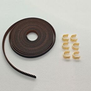 GT2 Timing Belt 6mm Width,Pitch 2mm,3D Printer Open Synchronous Belt with Copper Buckle, Upgrade Nylon Tooth Surface Non-Slip Version for 3D Printers,CNC.(2 Meters) in Saudi Arabia