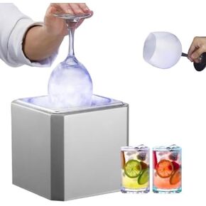 Electric Glass Cup Froster - Commercial Ice Glass Chiller for Fast Cooling of Wine, Cocktails, Beer, and Juice in Kuwait