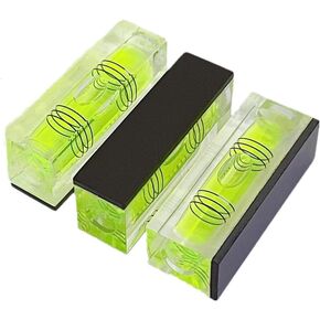 5 قطعة مستويات الفقاعات الصغيرة المغناطيسية 29x10x12 مللي متر مربع صغير فقاعة مستوى الكحول أدوات تخطيط قياس (29 مللي متر) in Kuwait