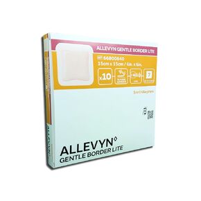 ALLEVYN Gentle Border Lite Foam Dress 66800840 6X6 بوصة، عبوة من 10 قطع in Kuwait