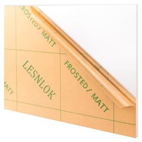 لوح أكريليك بلوري مقاس 24 × 36 من Lesnlok بسمك 1/8 بوصة وسمك 3 مم قطعتين من ورق زجاج شبكي بلوري من الجوانب، نفاذية 86%، للديكور (2، شفاف بلوري، 24 × 36 × 1/8) in Kuwait