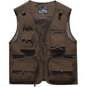 سترة Sobrisah للرجال والنساء لصيد الأسماك في الهواء الطلق، سترات تصوير فوتوغرافي للسفر والسفاري، صدرية مطابقة للعائلة للتنزه سيرًا على الأقدام in Kuwait