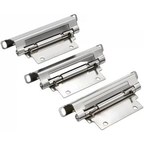 304 مفصلات مخفية قابلة للإزالة من الفولاذ المقاوم للصدأ لصندوق معدات الآلات الكهربائية الصناعية قطعة واحدة (ارتفاع 23.4 مم) in Kuwait