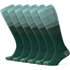 GoWith 15-20 mmHg Unisex Knee High Compression Socks, Rayon Made From Bamboo Breathable Travel Socks for Men & Women in Kuwait