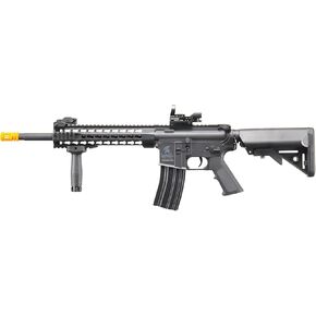 مسدس Lancer التكتيكي Gen 2 M4 Carbine مقاس 10 بوصات Keymod Piactinny Polymer Airsoft مع نقطة حمراء ومقبض - يتضمن بطارية Nimh 9.6 فولت، وشاحن، و1000 طلقة من 0.20 جرام BBS in Kuwait