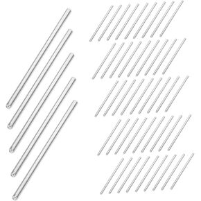 NUOBESTY 50 قطعة لتقوم بها بنفسك لعبة سيارة بناء مكونات عمود معدني قضبان الحديد سيارات لعبة محاور استبدال أجزاء لنماذج الجذعية in Kuwait