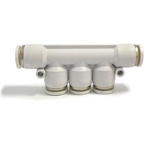 1PCS White Plastic Five-way Quick-plug Pneumatic Trachea Connector 5-way Connection Outer Diameter PK-4/6/8/10/12(PK10) in Kuwait