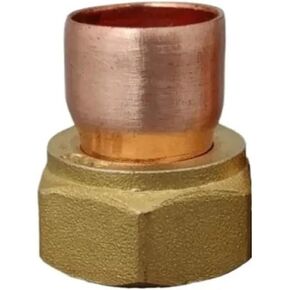 BSP أنثى نهاية تغذية كوب موصل الاتحاد المقبس تركيبات السباكة النحاسية (مستقيم-1 BSP إلى 28 مللي متر) in Kuwait