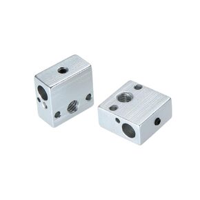 2pcs Aluminum Heater Block Hot End Heating 20 * 20 * 10mm M6 nozzles 3D Printer Parts in Kuwait