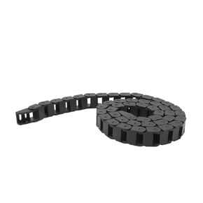 Black Nylon Cable Chain 10mm x 15mm(Inner H x Inner W) End Connectors Drag Chain Nylon Cable Chain Machine 1M in Kuwait