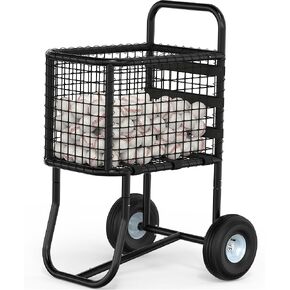 MOOFI Heavy-Duty Baseball Cart with 10.5" All-Terrain Wheels, Holds Upto 350 Baseballs,450 Tennis Ball or 200 Softballs-Large Capacity Ball Transport Cart for Training,Game Day&Fields in Kuwait