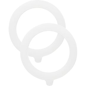 2Pcs White Silicone Jar Gaskets Replacement Rubber Seals Rings Sealing Rings for Mason Jar Lids Airtight Leak-Proof Canning Silicone Fitting Seals Canning Lids (3.75 Inch) in Kuwait