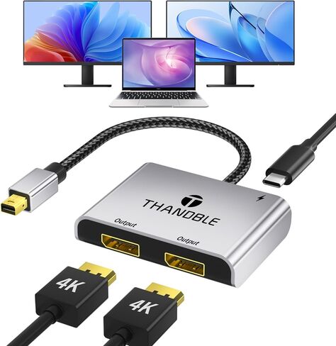 4K Mini DisplayPort to HDMI Adapter, UHD 4K 60Hz Mini DP to HDMI Adapter, Thunderbolt 2 to HDMI Compatible for MacBook Air/Pro, Mac iMac/Pro, Surface Pro/Dock, Monitor, Projector in Kuwait