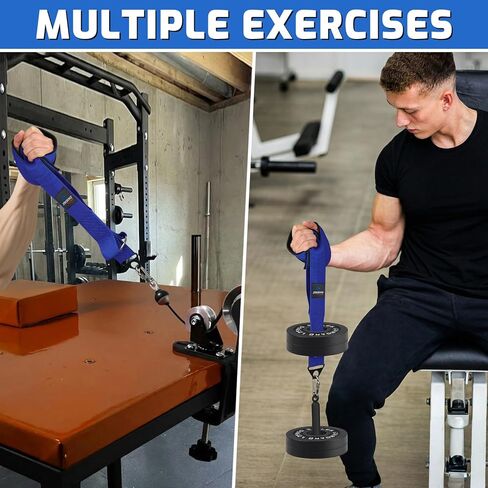 2 In 1 Arm Wrestling Training Strap Belt, Hand Grip Arm Finger Wrist Forearm Strength Equipment for Barbell Plates, 3mm Neoprene Padded Weight Workouts Tools Suitable for Home and Gym Training in Saudi Arabia