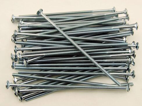 (50) Carriage Head Bolt 1/4-20 x 8 Zinc Plated 307A in Saudi Arabia