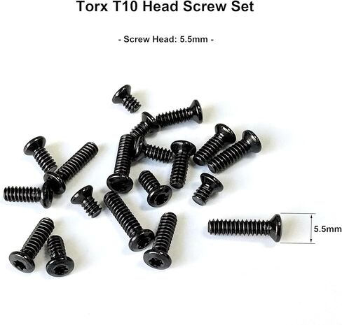 طقم براغي ريد دوت، M3، M3.5، M4، #4-40، #6-40، #8-40، #6-32، #6-48 12.9G براغي توركس ذات رأس بيضاوي، 4 قطع لكل منها 6 مم/8 مم/10 مم/12 مم/14 مم للألواح والتركيبات والصيانة in Kuwait