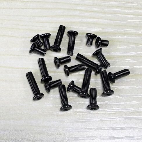 طقم براغي ريد دوت، M3، M3.5، M4، #4-40، #6-40، #8-40، #6-32، #6-48 12.9G براغي توركس ذات رأس بيضاوي، 4 قطع لكل منها 6 مم/8 مم/10 مم/12 مم/14 مم للألواح والتركيبات والصيانة in Kuwait