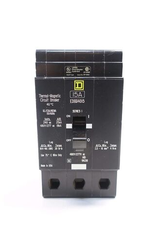 مربع D EDB34015 3P 15A AMP 480V-AC قاطع دائرة مقولب D551638 in Saudi Arabia