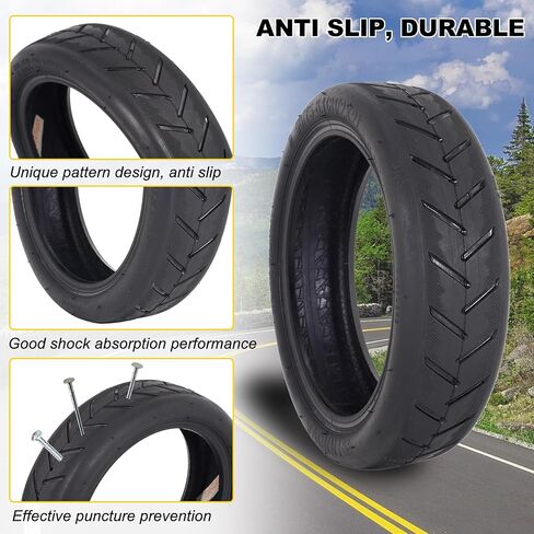 إطار فراغ 8.5 بوصة، إطار سكوتر بدون أنبوب 50/75-6.1 مناسب لـ Gotrax/Xiaomi، إطارات كهربائية سميكة مقاومة للانفجار والثقب in Saudi Arabia