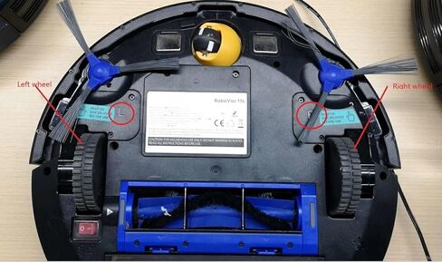 مجموعة عجلات بديلة - متوافقة مع نماذج مكنسة الروبوت Eufy RoboVac 11S، 11S Plus، 11S MAX، 12، 15C، 15C MAX - عجلات القيادة اليسرى/اليمين (زوج) in Saudi Arabia