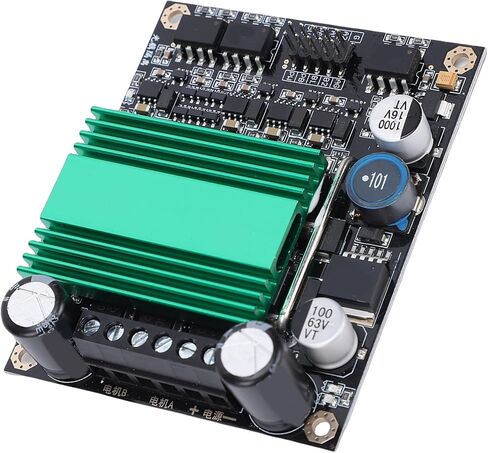 Jectse DC Motor Driver Module, 100A Dual Channel H Bridge Optocoupler Isolation with Heat Sink, for DIY Robot High Power Applications in Saudi Arabia
