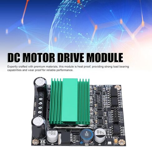 Jectse DC Motor Driver Module, 100A Dual Channel H Bridge Optocoupler Isolation with Heat Sink, for DIY Robot High Power Applications in Saudi Arabia