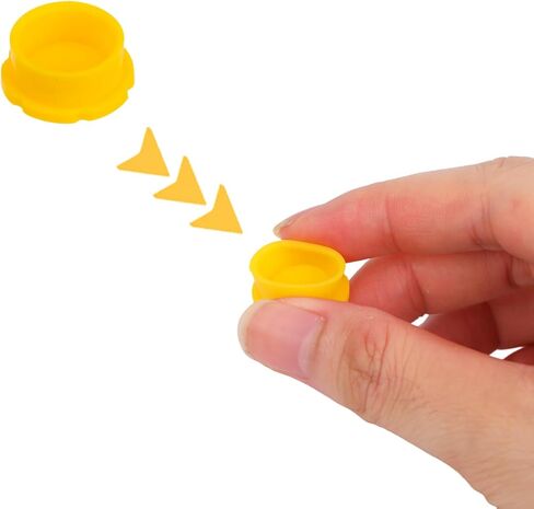 12 قطعة من أغطية قارورة زجاجية سعة 5 مل مع 64 قطعة من ملصقات الملصقات، أغطية أغطية قارورة واقية مقاومة للتسرب والغبار للمختبرات والعيادات وتنظيم المنزل (6 ألوان) in Kuwait