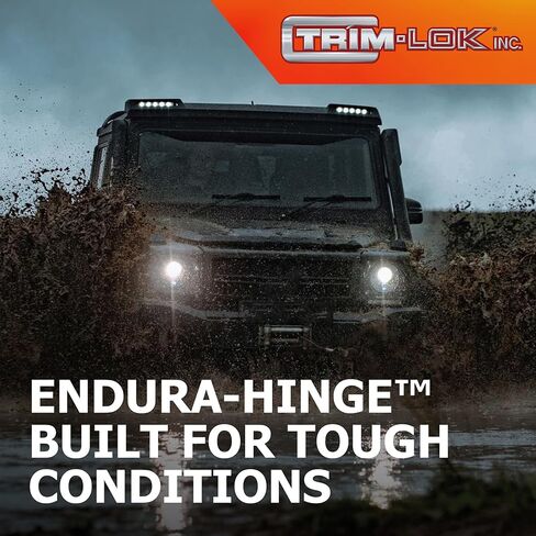 TRIM-LOK Endura-Hinge, 4-Foot Section, Durable PVC Continuous Hinge, Resists Rust, Corrosion & UV Damage, Up to 90,000 Cycles of Low-Maintenance Outdoor Use, Ideal for Truck Cap Toppers & More in Kuwait