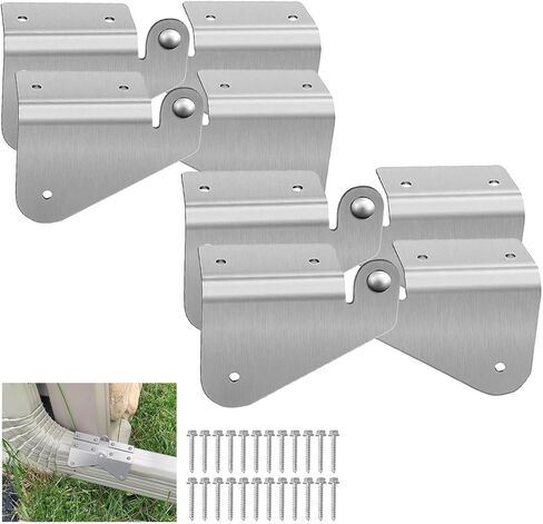 2 Pcs Gutter Extension Hinge, Downspout Extension Flip-Up Hinge, Installation on Any Size Rectangle or Square Downspout, Rain Gutter Downspout Extension Flip-Up Hinge in Saudi Arabia
