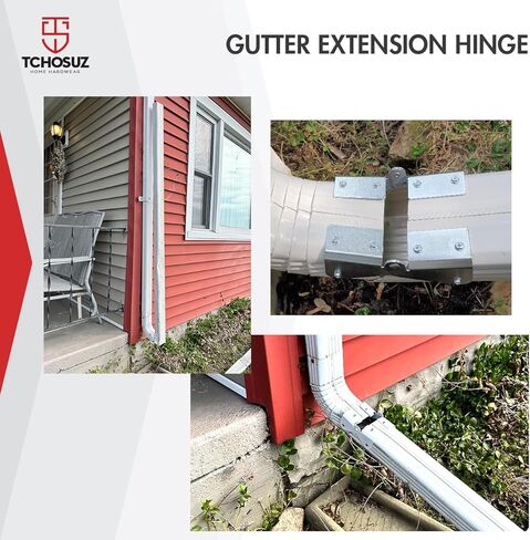 2 Pcs Gutter Extension Hinge, Downspout Extension Flip-Up Hinge, Installation on Any Size Rectangle or Square Downspout, Rain Gutter Downspout Extension Flip-Up Hinge in Saudi Arabia