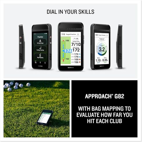 Garmin Approach® G82، شاشة إطلاق الجولف المحمولة، نظام تحديد المواقع العالمي الممتاز، شاشة لمس ملونة كبيرة in Saudi Arabia