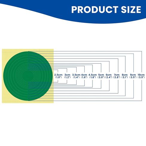 ملصقات ملصقات قياس الضغط MEASUREMAN 15 قطعة، أحمر أخضر أصفر، شارات أمان عاكسة لاصقة، تحديد نطاق قياس الضغط الصناعي in Kuwait