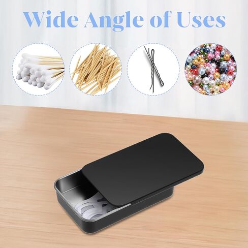 4 Pack Small Dental Floss Case Travel Floss Picks Case Metal Portable Compact Pick Dispenser Refillable Dental Pick Box Metal Sliding Glide Flosses Storage Container for Travels Dates Dinners Hotels in Saudi Arabia
