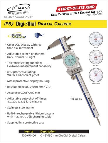 Igaging 0-6 "الشاشة الرقمية الإلكترونية شاشة LCD كاملة اللون مع حركة الاتصال الهاتفية في الوقت الحقيقي ، إخراج البيانات الذكية المدمجة ، تصنيف الحماية IP67 (#100-670-B06) in Saudi Arabia