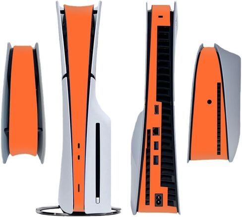 Side Sticker for PS5 Slim Disc Console Centre Skin Console Skin Decal Vinyl Decal (Dark Purple) in Kuwait