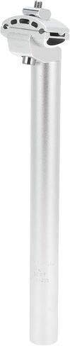 Bike Seat Posts 27.2x300mm Bike Saddle Post Seat Tube Aluminum Alloy Silver Tone Adjustable with Fixing Clip in Saudi Arabia