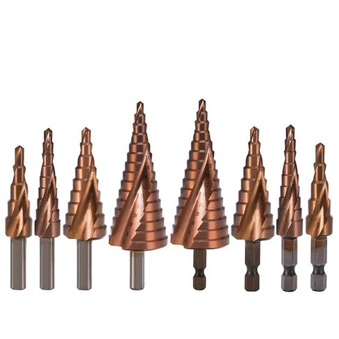 M35 Cone Hex Triangle Shank Metal Drill Bits 1Pcs(Color:4-12mm(5 Steps)-2) in Saudi Arabia
