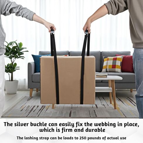 15 Pack Lashing Straps 6.5ft x 1" Adjustable Kayaks Tie Down Cam Buckle Straps with Buckles up to 250lbs for Cargo, Luggage, Motorcycles, Truck, Car Roof Rack, Surfboard, Black in Kuwait