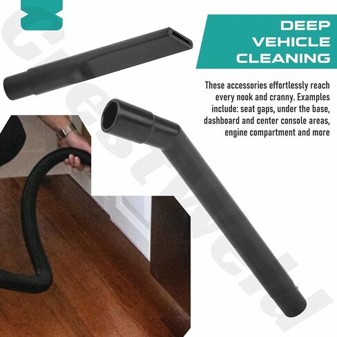 CMXZVBE38668 طقم مرفقات للتنظيف الدقيق مكون من 6 قطع، 1-1/4 بوصة. ملحقات المكنسة الكهربائية للمتجر الرطب والجاف، للتنظيف المعقد والتفصيلي - يناسب قطر خرطوم 1-1/4 بوصة in Kuwait