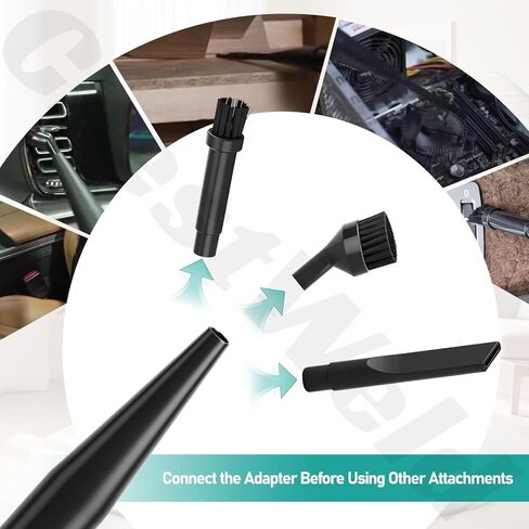 CMXZVBE38668 طقم مرفقات للتنظيف الدقيق مكون من 6 قطع، 1-1/4 بوصة. ملحقات المكنسة الكهربائية للمتجر الرطب والجاف، للتنظيف المعقد والتفصيلي - يناسب قطر خرطوم 1-1/4 بوصة in Kuwait