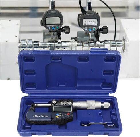 Measure Tool 0-25mm Electronic Digital Micrometer 0.001mm Thickness Gauge and Wrench Set Digital Micrometer Outside Micrometer in Saudi Arabia