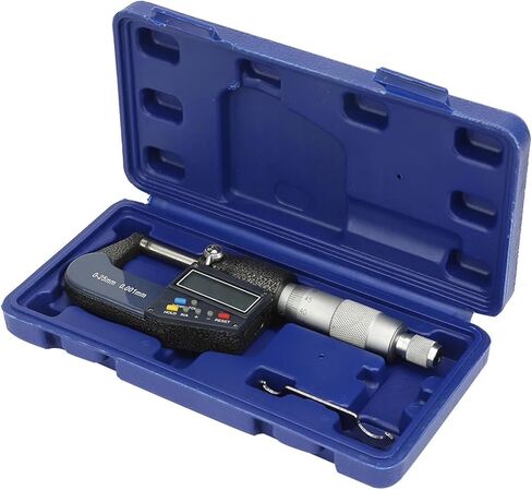 Measure Tool 0-25mm Electronic Digital Micrometer 0.001mm Thickness Gauge and Wrench Set Digital Micrometer Outside Micrometer in Saudi Arabia