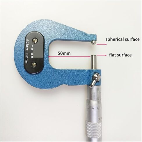 Left Single Ball Deep Bow Micrometer Outside Spherical Surface Flat Tube Thickness concave Convex Lenses Wall Point Contact in Saudi Arabia