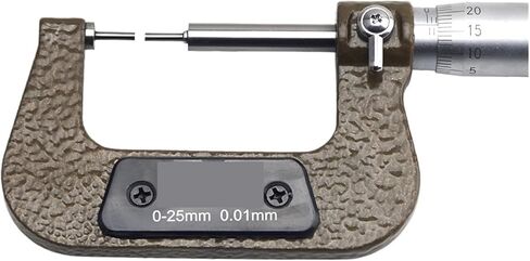 0-25mm Small Head Thin Rod Mechanical Outer Diameter Micrometer Spline Shaft Slot Measuring Tools 0.01 in Saudi Arabia