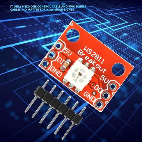 WS2812 5pcs Module, RGB LED Board WS2812B with Independent Color Control for 5050 RGB LED in Saudi Arabia
