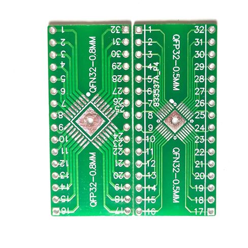 10 قطعة QFN32 QFP32 إلى DIP32 محول مزدوج الجوانب SMD إلى DIP محول PCB Proto Board 0.5 مم/0.8 مم مقبس محول مع مقبس Xgecu T48 T76 RT80H Chip Prorammer IC in Saudi Arabia